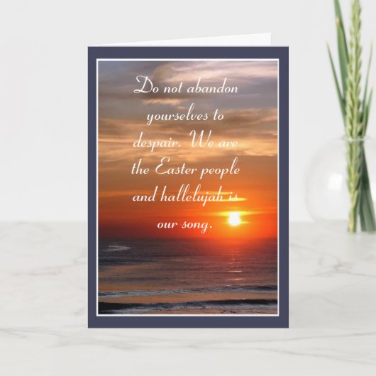 Wij zijn de paasmensen feestdagen kaart (Voorkant)