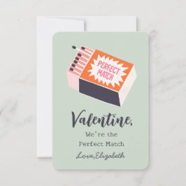 Wij zijn de Perfect Match Kinder Valentijnsdag Notitiekaartje