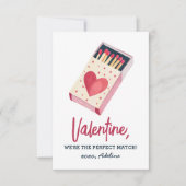 Wij zijn de Perfect Match Kinder Valentijnsdag Notitiekaartje (Voorkant)