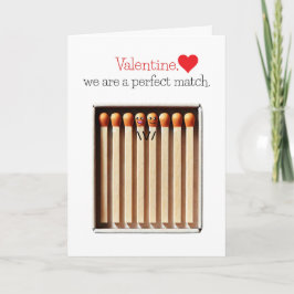 Wij zijn de perfecte match Valentijnsdag Feestdagen Kaart