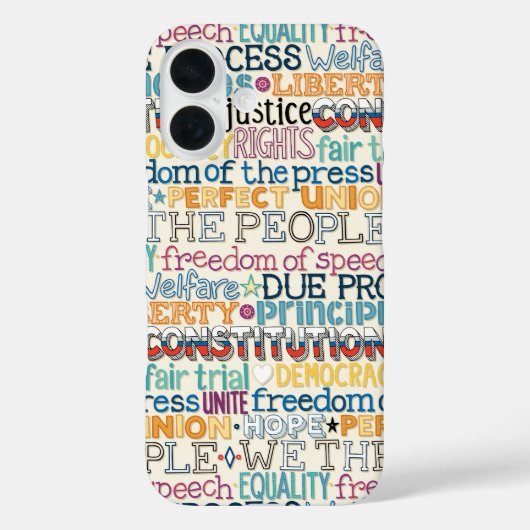 Wij zijn de typografie van het volk Case-Mate iPhone case (Achterkant)