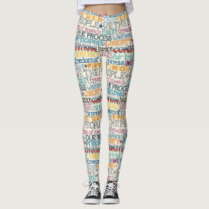 Wij zijn de typografie van het volk leggings