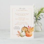 Wij zijn de uitnodiging van de Thanksgiving Partij (Staand voorkant)