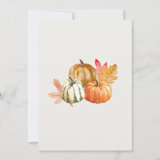 Wij zijn de uitnodiging van de Thanksgiving Partij (Achterkant)