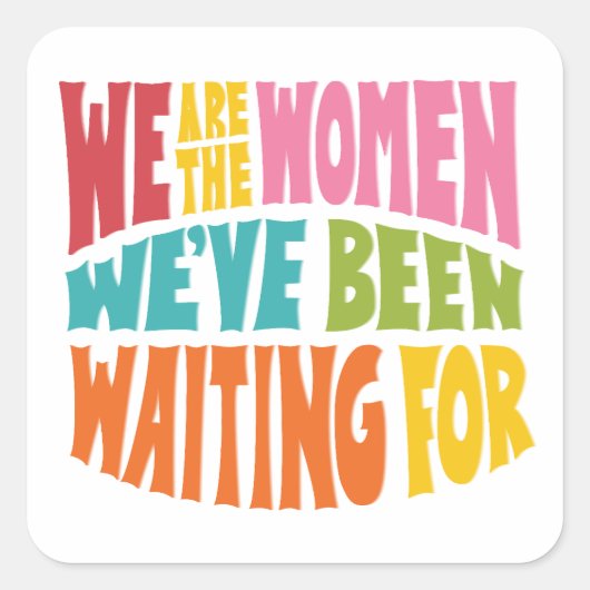 Wij zijn de vrouwelijke sticker (Voorkant)