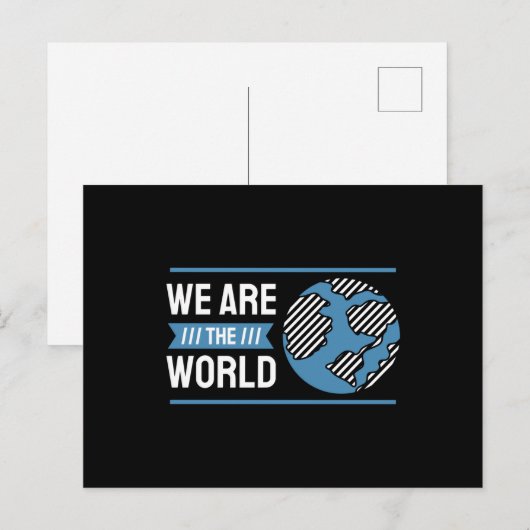 Wij zijn de wereld briefkaart (Voorkant / Achterkant)