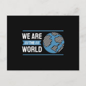 Wij zijn de wereld briefkaart (Voorkant)