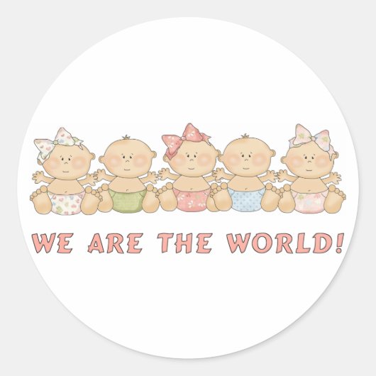 Wij zijn de World Babies Fun Stickers (Voorkant)
