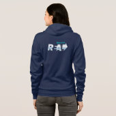 Wij zijn Echt | Dames full-zip hoodie (Achterkant volledig)