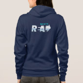 Wij zijn Echt | Dames full-zip hoodie (Achterkant)