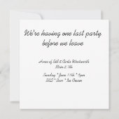 Wij zijn een bewegende partij kaart (Achterkant)