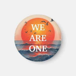 Wij zijn één Button magneet