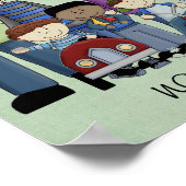 wij zijn een familiekopdruk poster (Hoek)