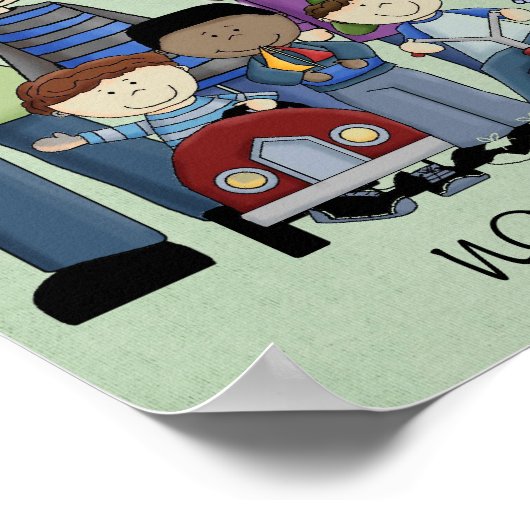 wij zijn een familiekopdruk poster (Hoek)