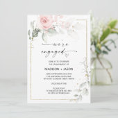 Wij zijn een Partij voor een Degaged Pink Gold Flo Kaart (Staand voorkant)