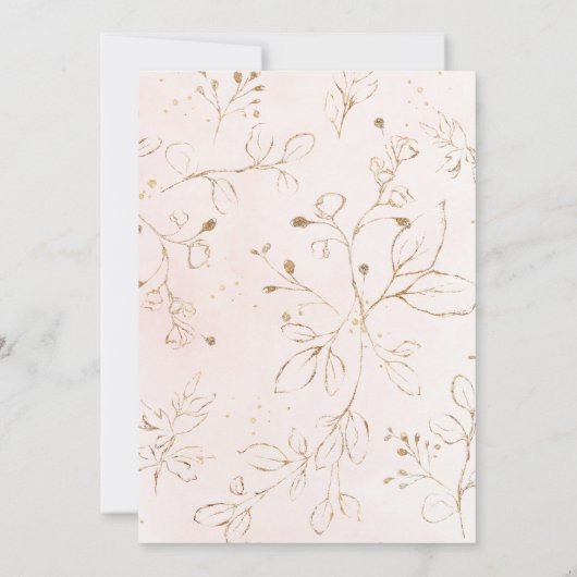 Wij zijn een Partij voor een Degaged Pink Gold Flo Kaart (Achterkant)