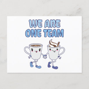 Wij zijn één team briefkaart