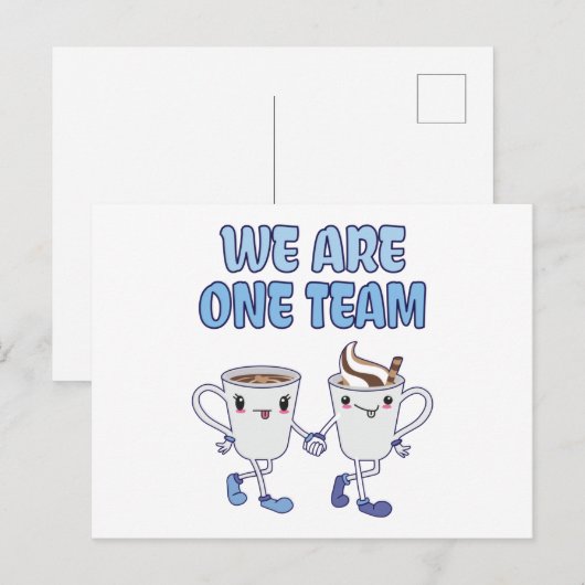 Wij zijn één team briefkaart (Voorkant / Achterkant)