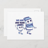 Wij zijn één team briefkaart (Voorkant / Achterkant)