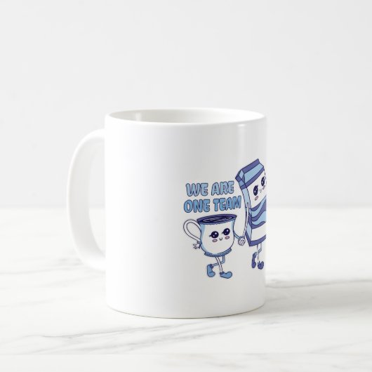 Wij zijn één team koffiemok (Voorkant links)