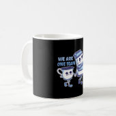 Wij zijn één team koffiemok (Voorkant links)