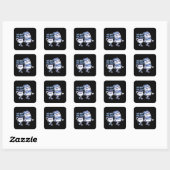 Wij zijn één team vierkante sticker (Vel)