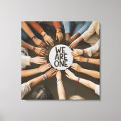 Wij zijn één van vele culturen samen canvas afdruk (Voorkant)