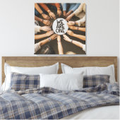 Wij zijn één van vele culturen samen canvas afdruk (Insitu (Slaapkamer))