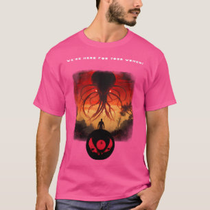 Wij zijn er voor uw vrouwen. UFO-armen T-shirt