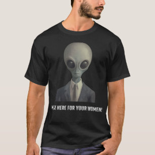 Wij zijn er voor uw vrouwen UFO suite T-shirt