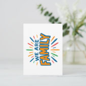 Wij zijn familie 1 briefkaart (Staand voorkant)