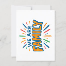 Wij zijn familie 1 briefkaart