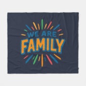 Wij zijn familie 1 fleece deken (Voorkant (Horizontaal))