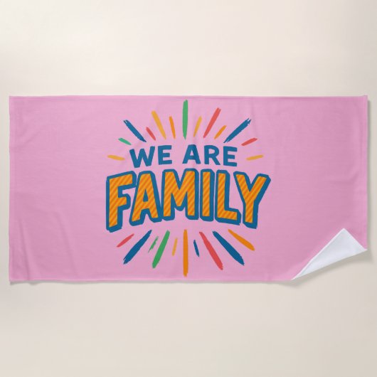 Wij zijn familie 1 strandlaken (Voorkant)