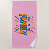 Wij zijn familie 1 strandlaken (Voorkant)