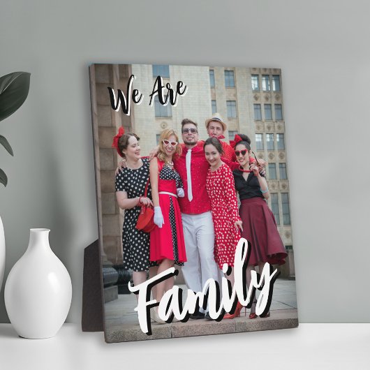Wij zijn familie foto fotoplaat