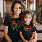 Wij zijn familie gepersonaliseerde matching kerst t-shirt
