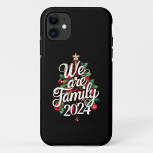 Wij zijn familie kerst 2024 bijpassende pyjama Case-Mate iPhone case