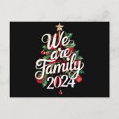 Wij zijn familie kerst 2024 bijpassende pyjama feestdagenkaart (Voorkant)