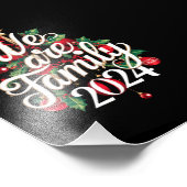 Wij zijn familie kerst 2024 bijpassende pyjama foto afdruk (Hoek)