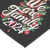 Wij zijn familie kerst 2024 bijpassende pyjama korte tafelloper (Hoek)