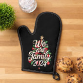 Wij zijn familie kerst 2024 bijpassende pyjama ovenwant (Top down)