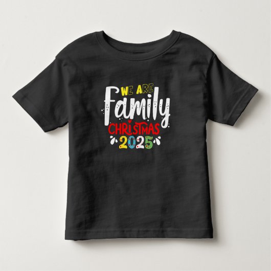 Wij zijn familie Kerst 2025 Kinder Shirts (Voorkant)