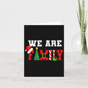 Wij zijn familie kerstpyjama bijpassende Kerstmis Kaart