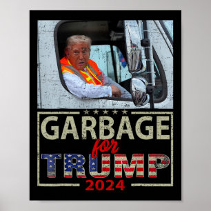 Wij zijn geen afval stem Trump voor president 2025 Poster