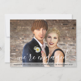 Wij zijn Geëngageerde Typografie Uw Verloving van  Kaart