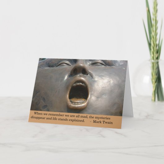 Wij zijn Gek allen Kaart (Voorkant)