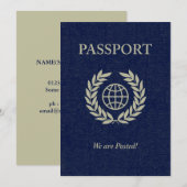 wij zijn gepost paspoort (Voorkant / Achterkant)