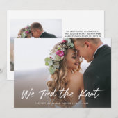 Wij zijn getrouwd | Foto Elopement Aankondiging (Voorkant / Achterkant)