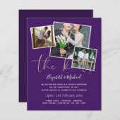 Wij Zijn Getrouwd Huwelijksaankondiging Uitnodigin (Voorkant / Achterkant)